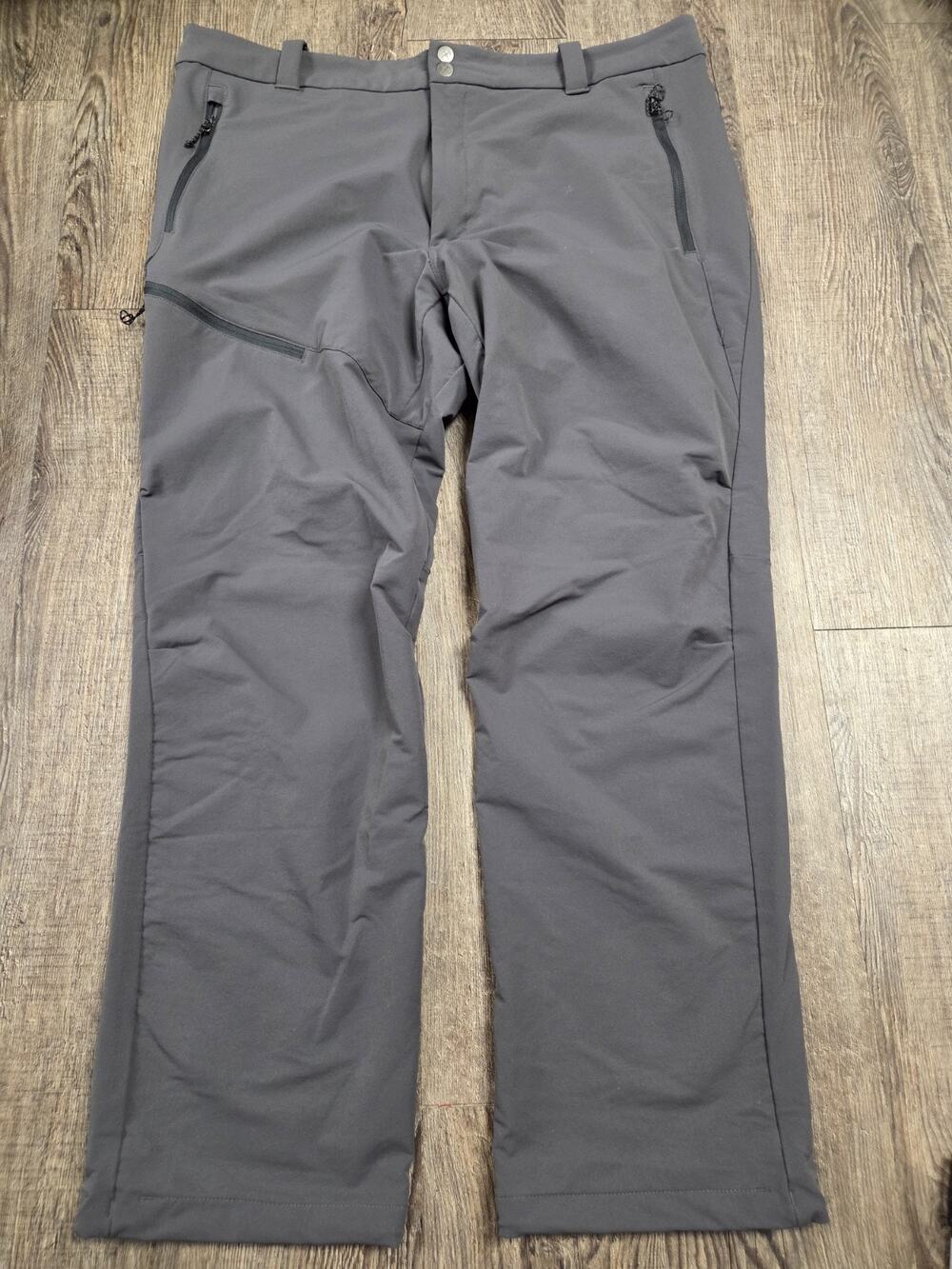 REI Co-op Sahara Stretch Men's Gray Hiking Outdoor Camp Pants 38x28 (Tag 38x30)